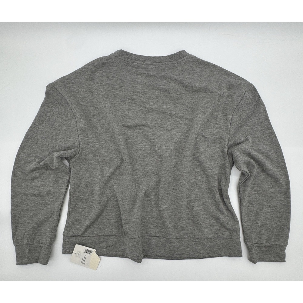 NEW Emily Daniels Rhinestone Accent Gray Crewneck‎ Sweatshirt Women's Sz L NWT - Picture 5 of 7